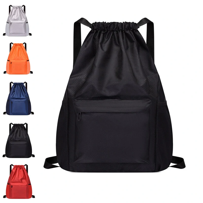 Portable Drawstring Bag Sport Fitness Travel Outdoor Backpack Waterproof Gym Drawstring Sack Riding Backpack Gym Shoulder Bag (image for) Portable Drawstring Bag Sport Fitness Travel Outdoor Backpack Waterproof Gym Drawstring Sack Riding Backpack Gym Shoulder Bag